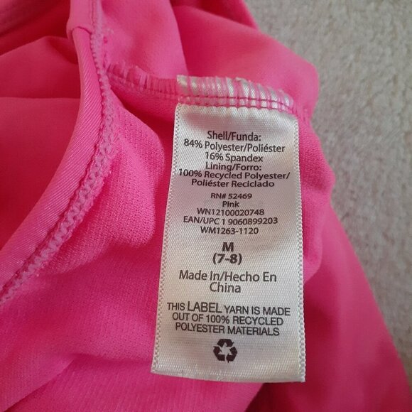 Wonder Nation Girl's Size M (7-8) Pink Always Be A Mermaid One Piece Swim Suit - Picture 5 of 8